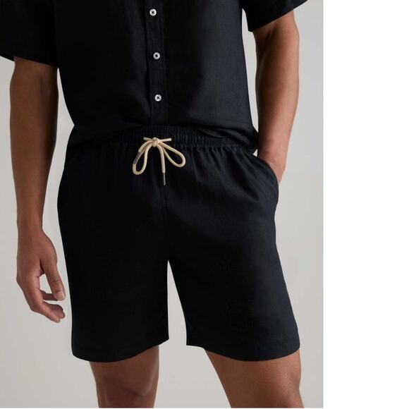 Quince 100% European Linen Drawstring Beach Shorts US Men's XL - Picture 1 of 6